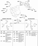 Engine Mounting Kits Diagram and Parts List for 437447-0205-E2  Briggs and Stratton Engine
